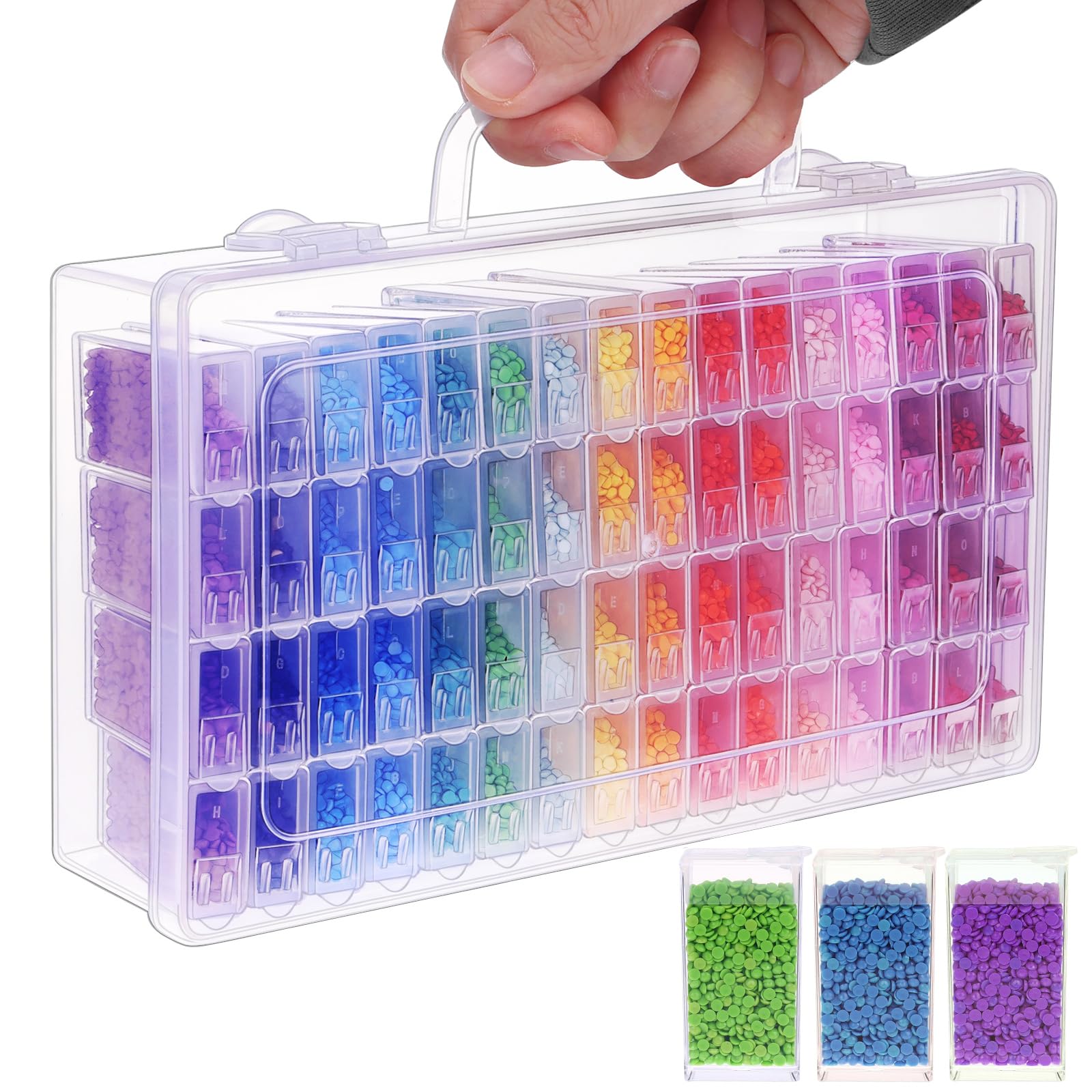 Phone Cases The Dairy - 1/2/3/4Pack 64gird Diamond Painting Storage Box