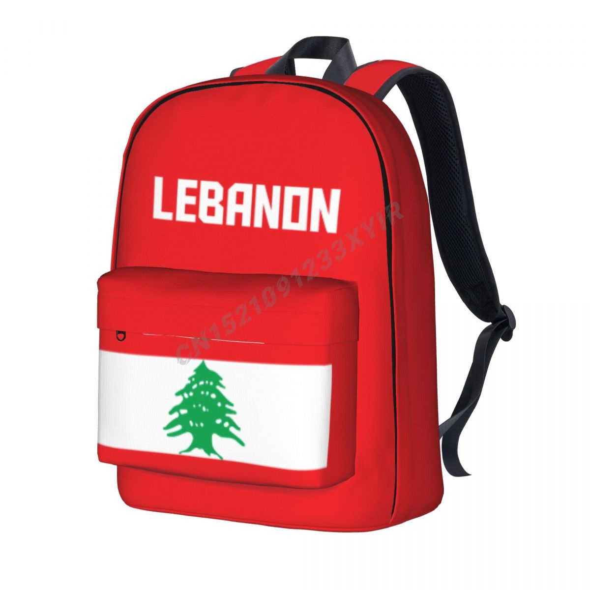 Phone Cases Lebanon - Unisex Backpack Lebanon Flag1 Stitch Schoolbag