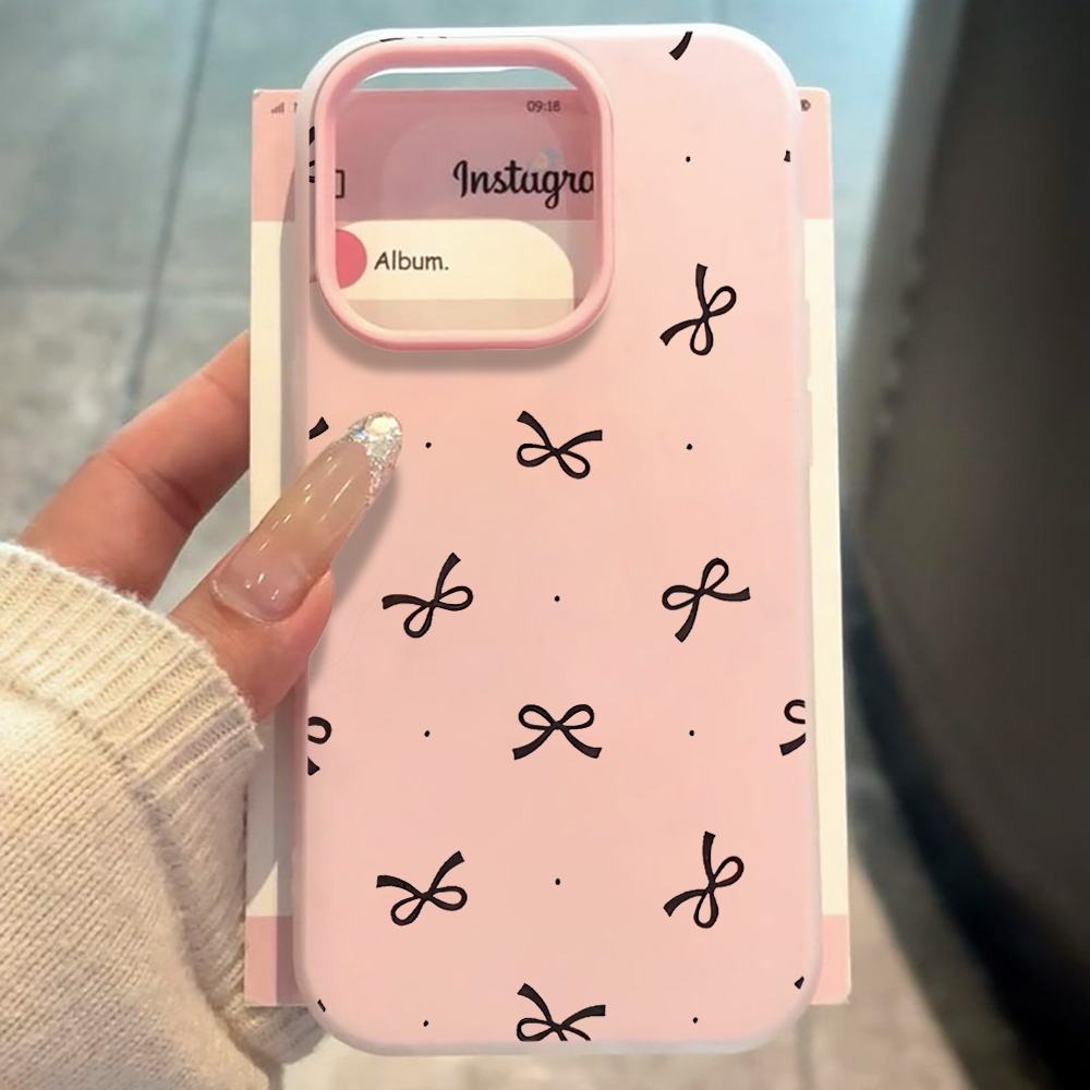 Phone Cases Iphone 16 - Cute Bow Polka Dot INS Phone