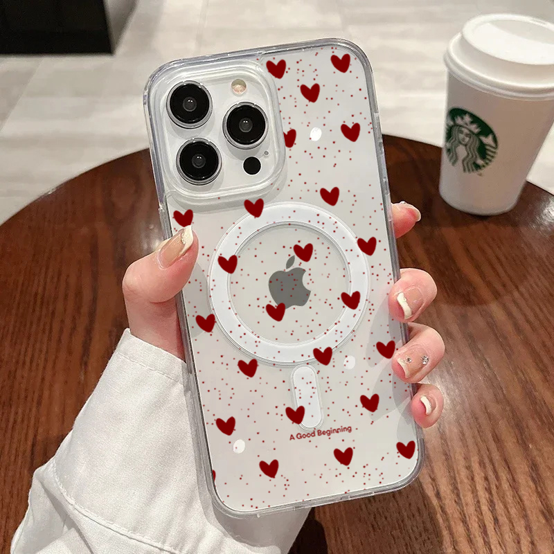 INS Red Love Heart Sexy Transp - đánh giá và giá Phone Cases With Magsafe