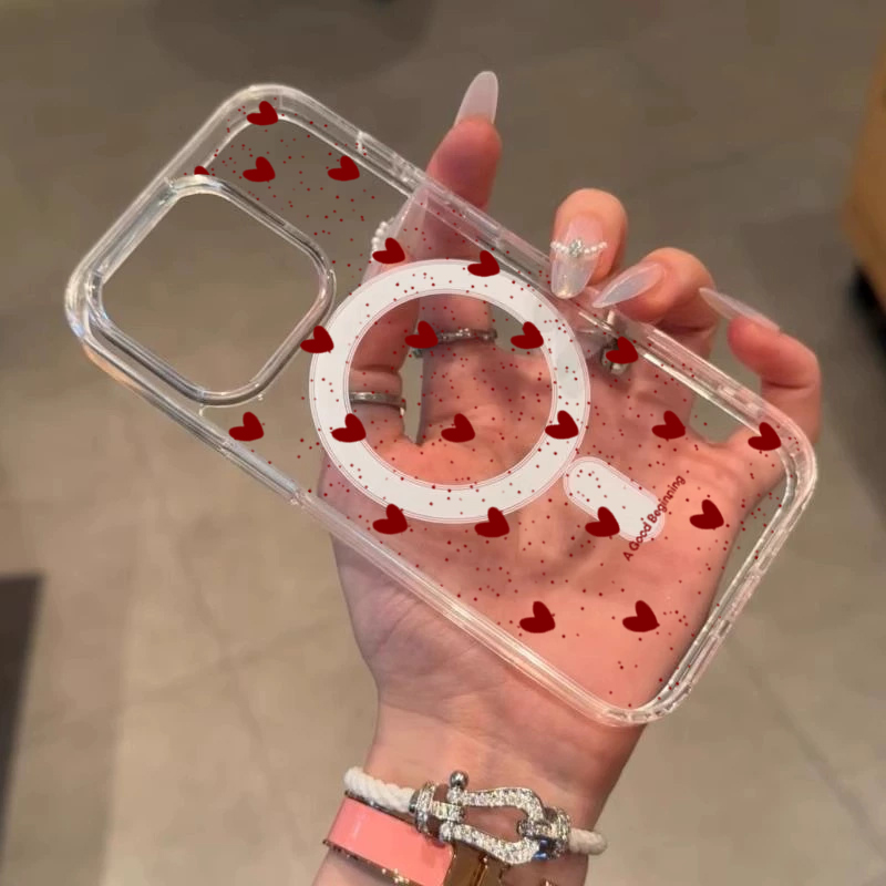 INS Red Love Heart Sexy Transp - đánh giá và giá Phone Cases With Magsafe