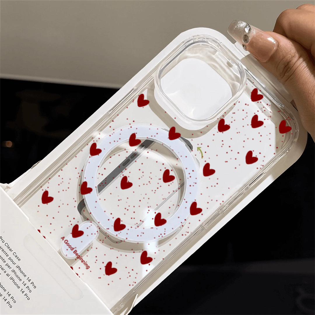 INS Red Love Heart Sexy Transp - đánh giá và giá Phone Cases With Magsafe