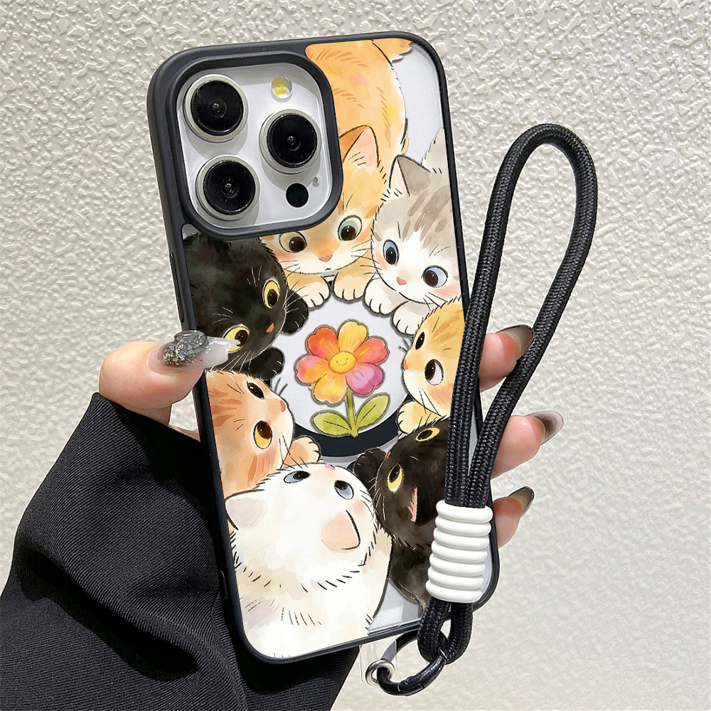 Black Frame Floral Anti-fall P - đánh giá và giá Phone Cases Iphone 16
