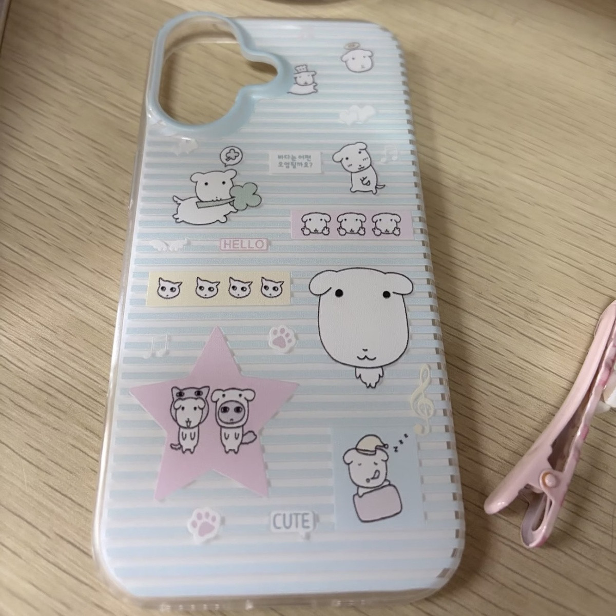 Simple Cartoon Cute Striped Do - đánh giá và giá Cute Cartoon Case