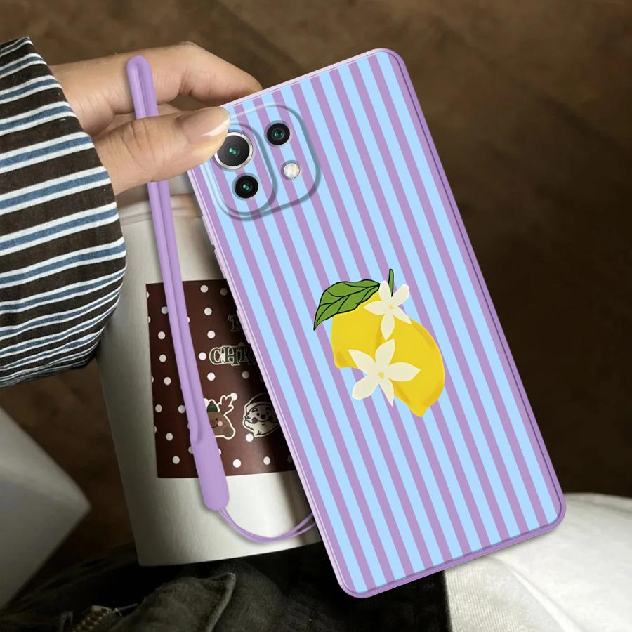 Lemon Cool Stripe Pattern Case - đánh giá và giá Phone Cases Xiaomi