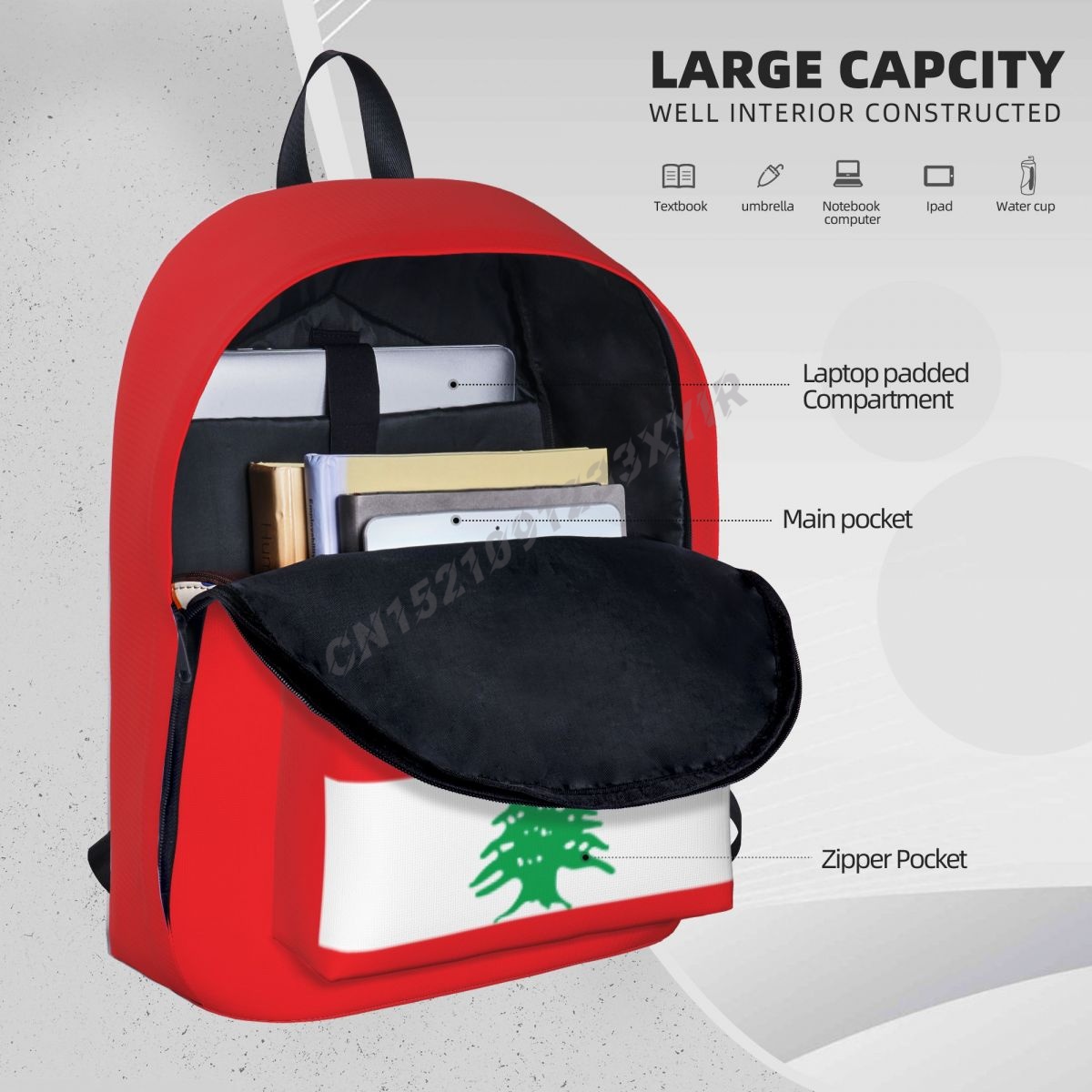 Unisex Backpack Lebanon Flag1  - đánh giá và giá Phone Cases Lebanon