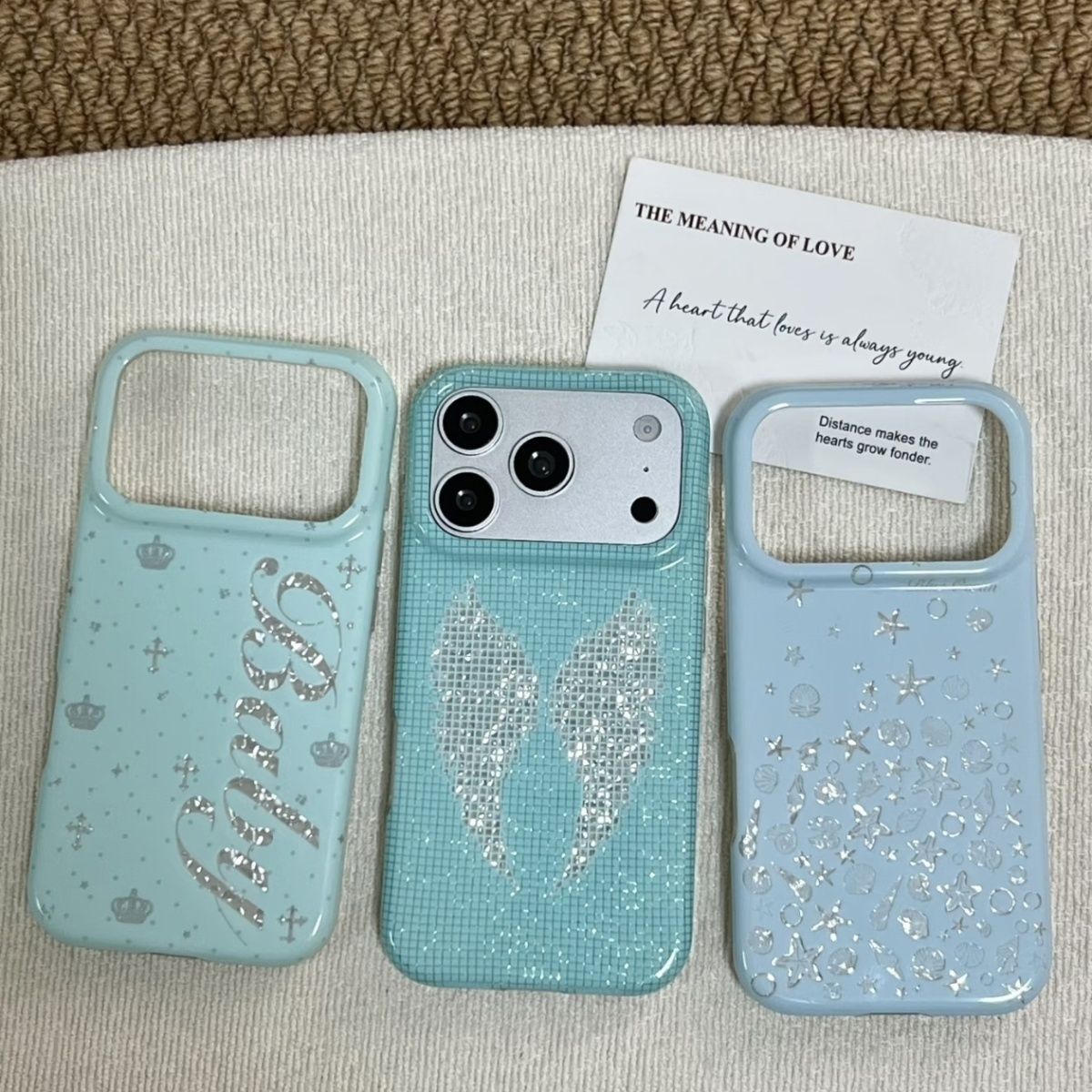Korean Ins Mint Colored Englis - đánh giá và giá Phone Cases Iphone 16