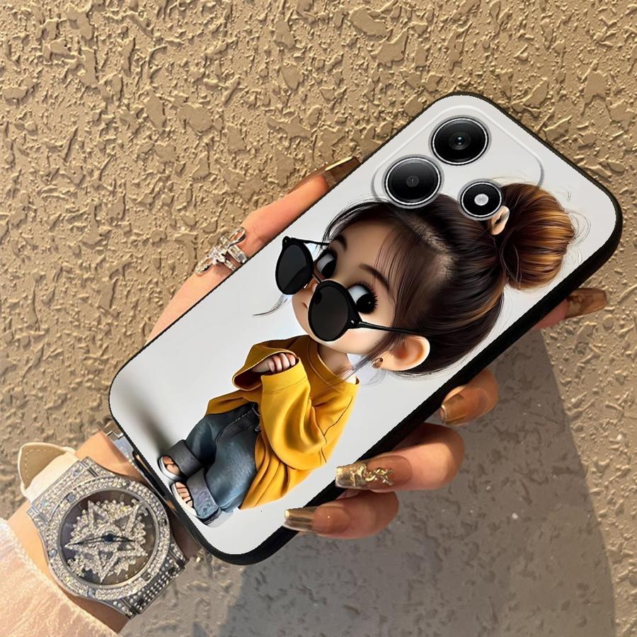 Cartoon Girl Pattern Funda Pho - đánh giá và giá Phone Cases Xiaomi