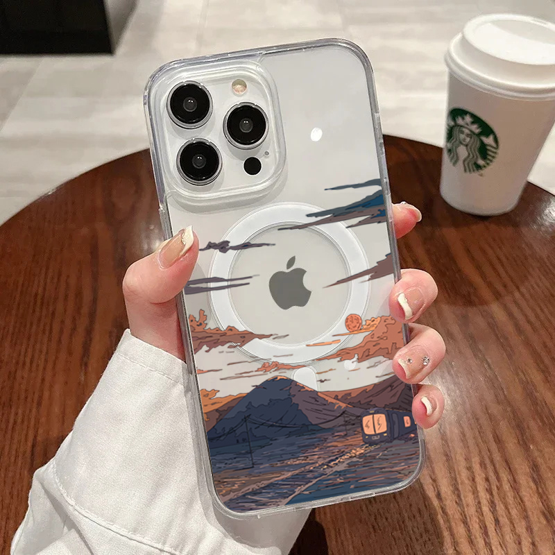 Sunset Pattern Fashion Phone C - đánh giá và giá Phone Cases With Magsafe