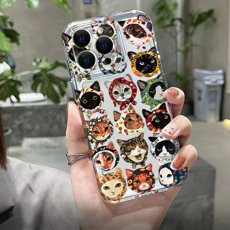 Cute Bandana Cat Clear Phone C - đánh giá và giá Phone Cases Cat