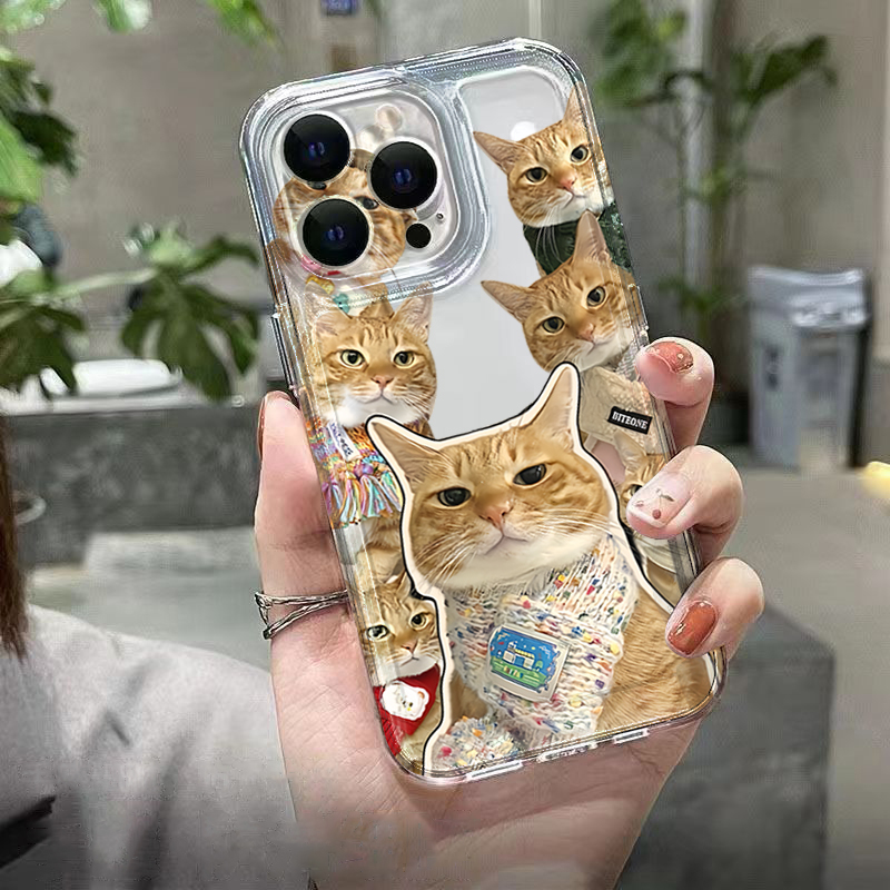 Cute Bandana Cat Clear Phone C - đánh giá và giá Phone Cases Cat