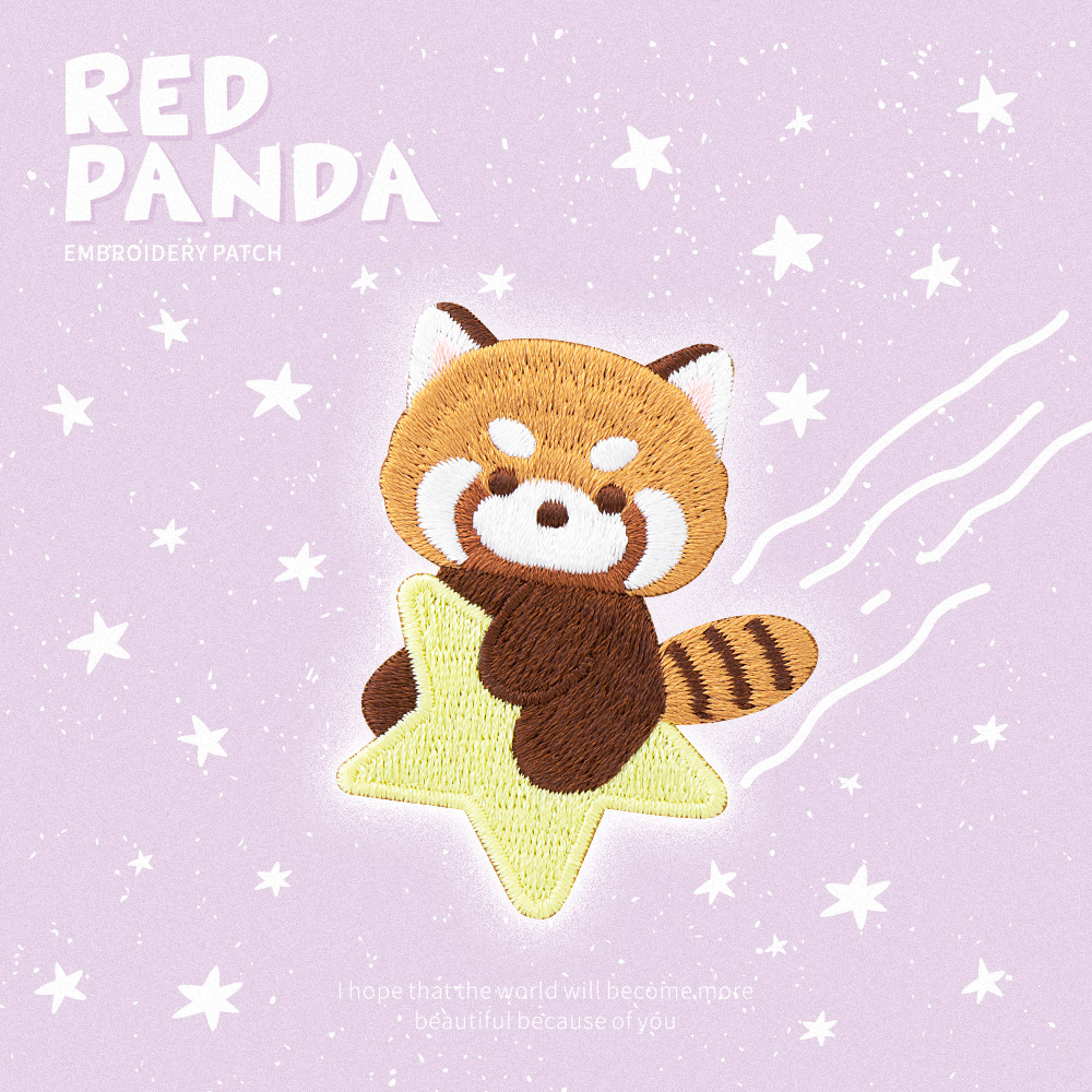 Cute Red Panda Embroidery Patc - đánh giá và giá Phone Cases The Dairy