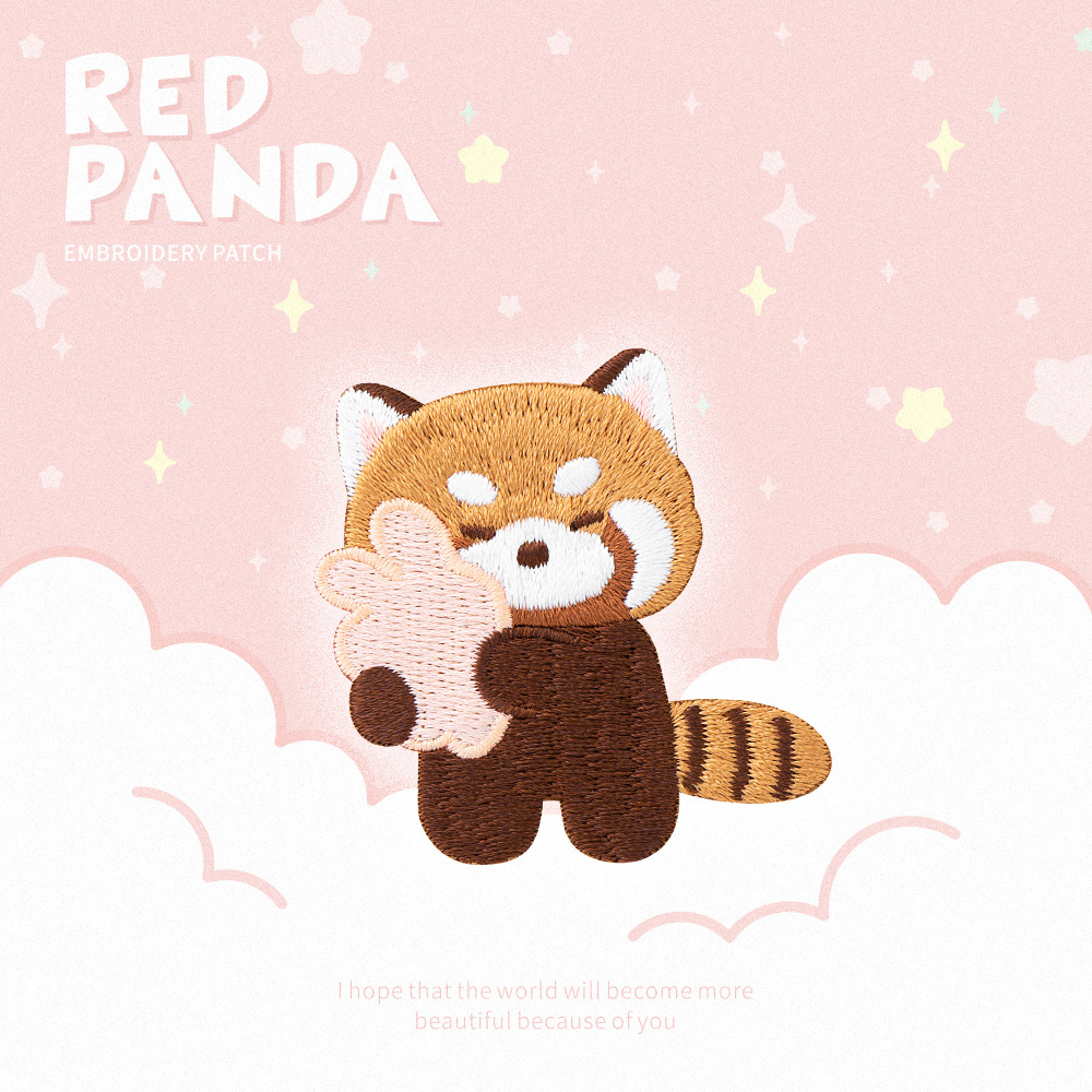Cute Red Panda Embroidery Patc - đánh giá và giá Phone Cases The Dairy