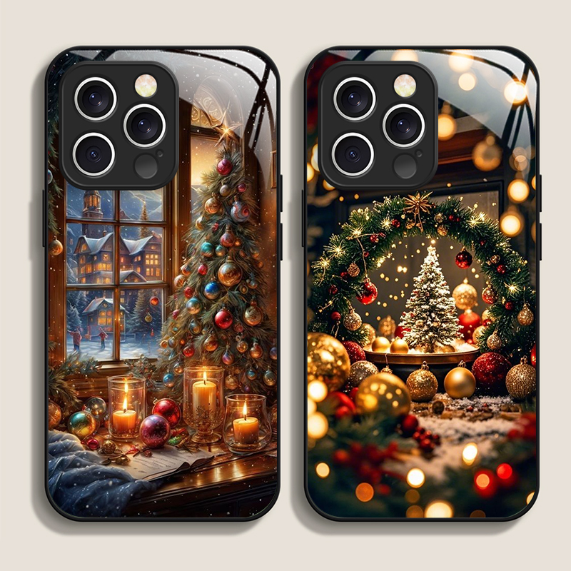 Christmas Tree Gift Snowy Town - đánh giá và giá Phone Cases Iphone 16