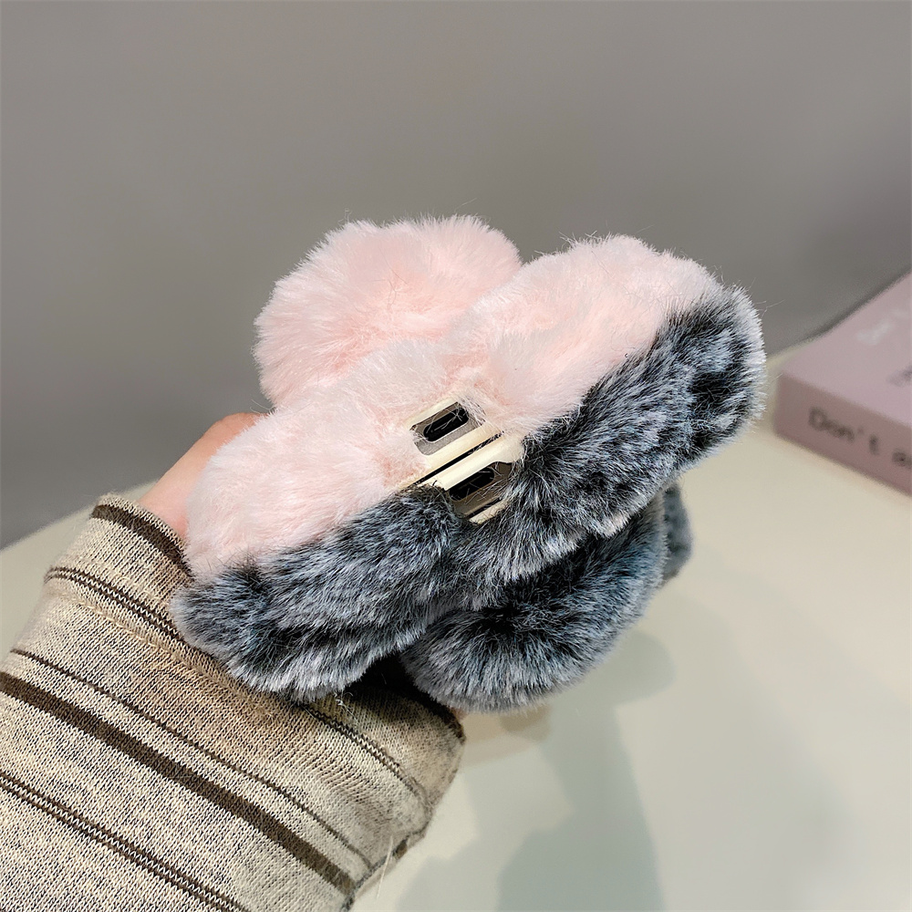 Cute Rabbit Ears Fluffy Stand  - đánh giá và giá Phone Cases Samsung S23