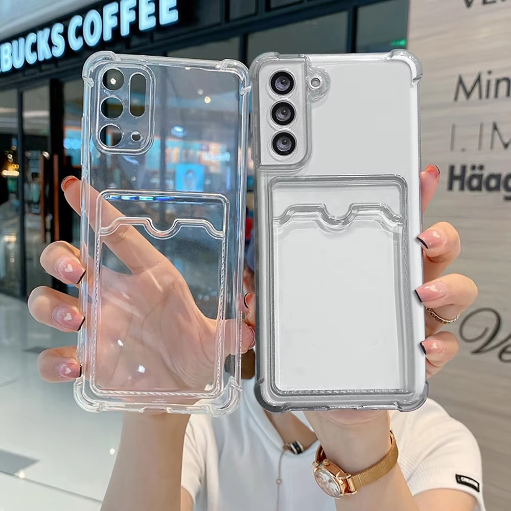 Clear Silicone Card Slot Holde - đánh giá và giá Phone Cases That Hold Cards