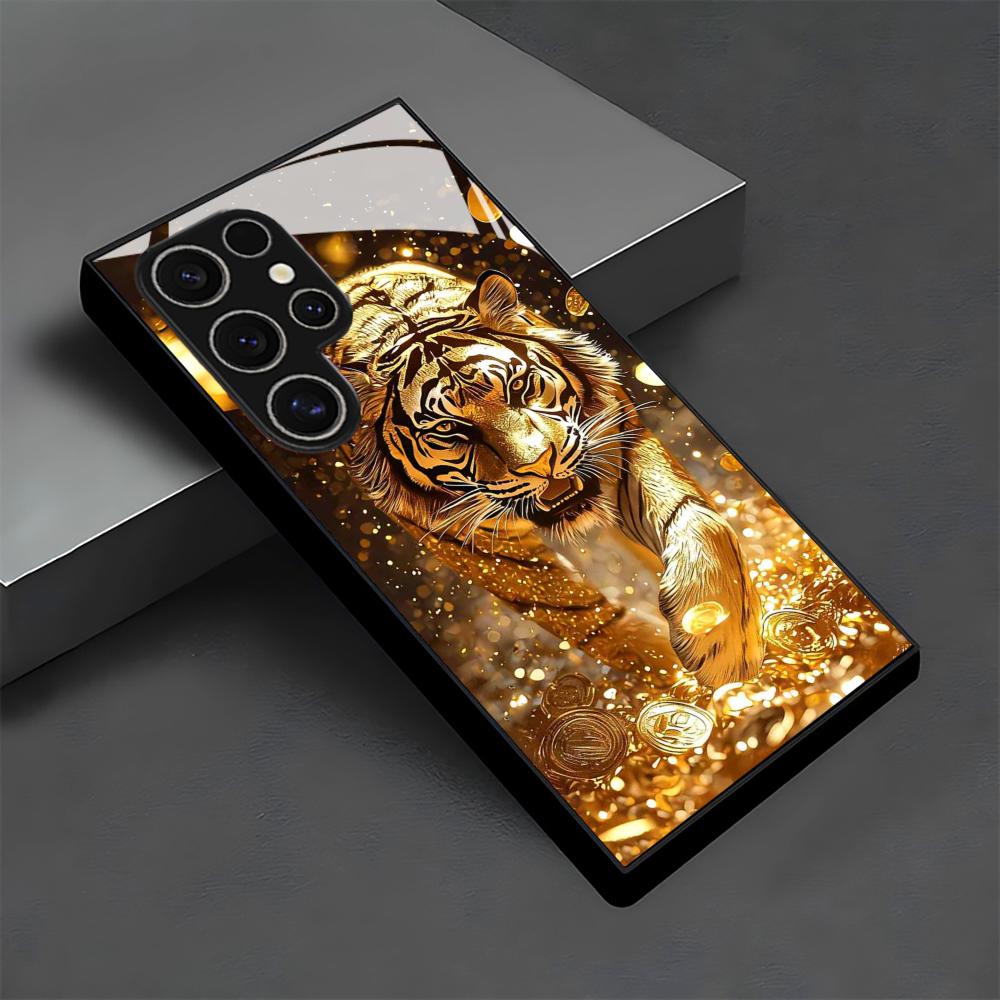 Tiger pattern glass Phone Case - đánh giá và giá Samsung Galaxy S25