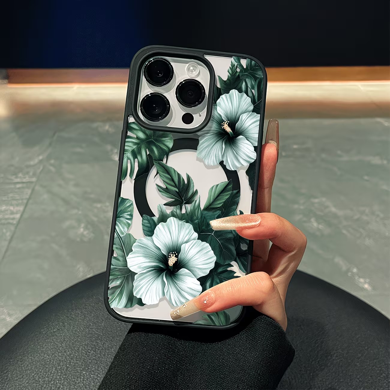 Green Floral Print Phone Case  - đánh giá và giá Phone Cases With Magsafe