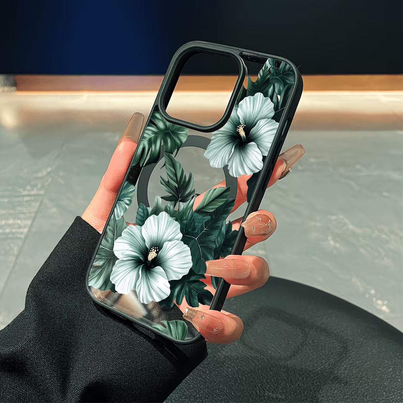 Green Floral Print Phone Case  - đánh giá và giá Phone Cases With Magsafe