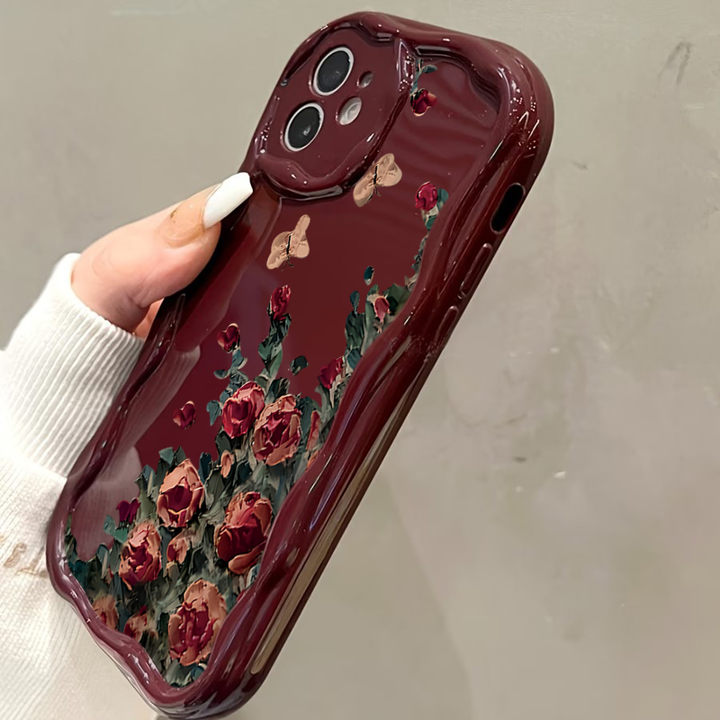 Retro Oil Painting Flower Patt - đánh giá và giá Phone Cases Expensive