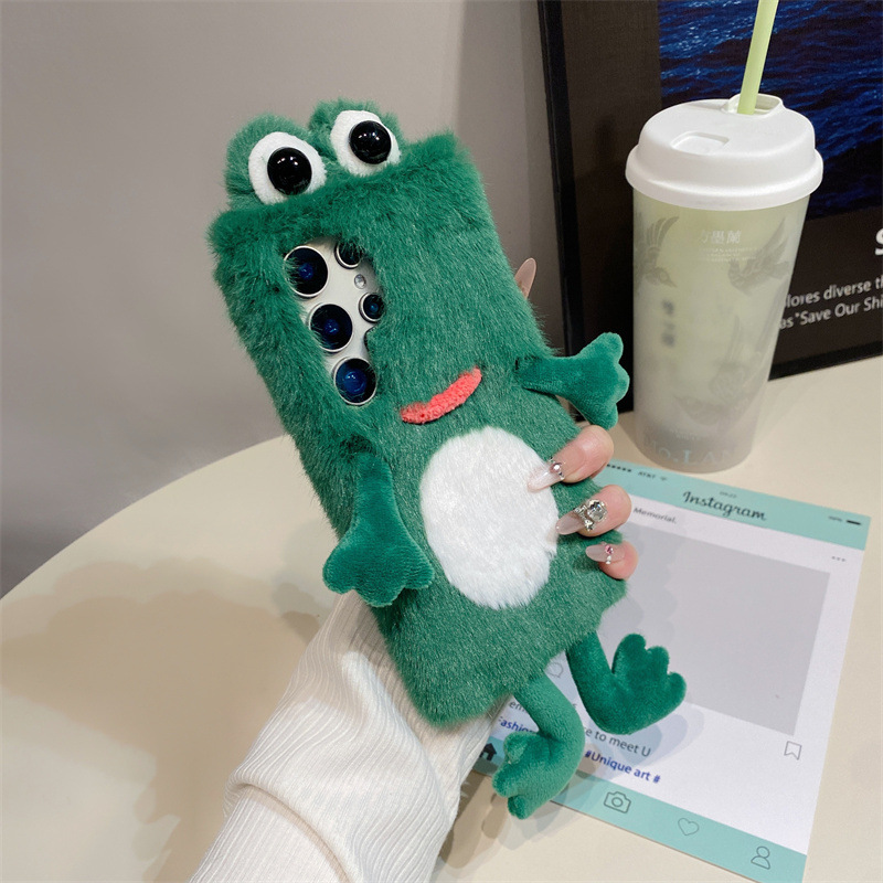 Plush Frog Phone Case, Cute Gr - đánh giá và giá Phone Cases Samsung S23